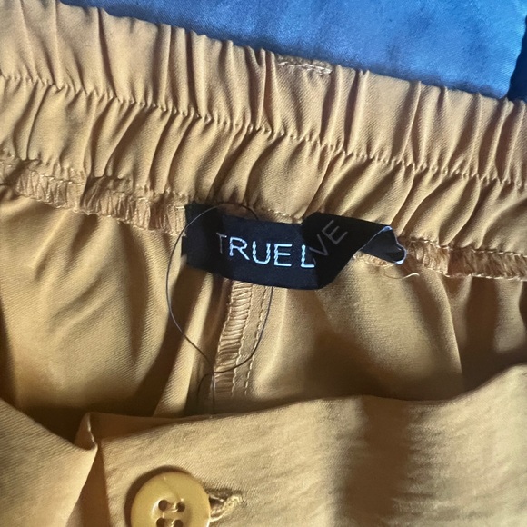 Mustard High Waisted Shorts - Picture 2 of 3